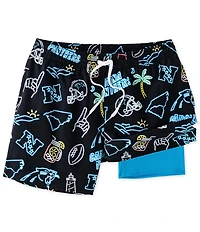 Chubbies The Neon Panthers Classic 5.5#double; Swim Trunks