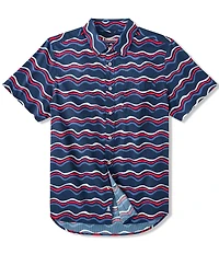 Chubbies The Sea To Shining Sea Short Sleeve Printed Woven Shirt