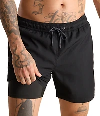 Chubbies The Sketches 5.5#double; Textured Swim Trunks