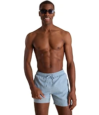 Chubbies The Sketches 5.5#double; Textured Swim Trunks