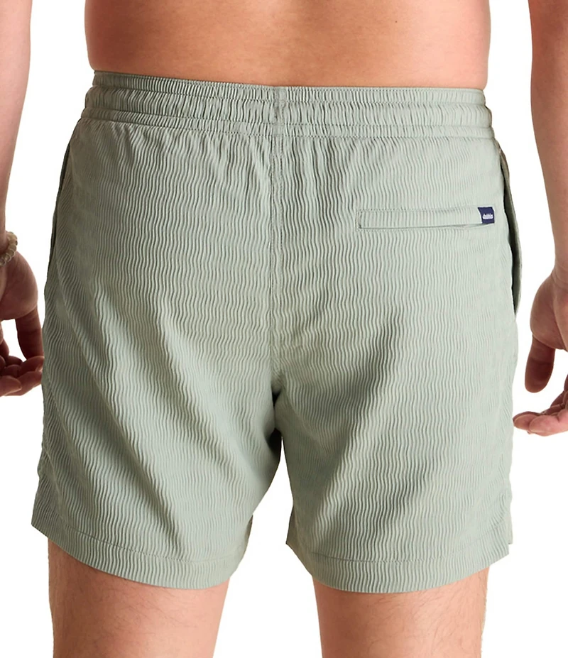 Chubbies The Sketches 5.5#double; Textured Swim Trunks