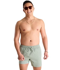 Chubbies The Sketches 5.5#double; Textured Swim Trunks