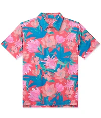 Chubbies Tropic Like It's Hot Printed Performance Short Sleeve Polo