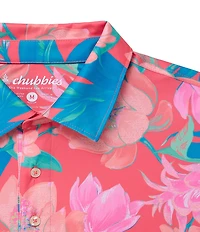 Chubbies Tropic Like It's Hot Printed Performance Short Sleeve Polo