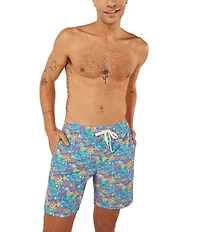 Chubbies Tropical Bunches 7#double; Classic Swim Trunks