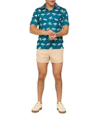 Chubbies Turtally Awesome Turtle Print Short Sleeve Performance Knit Shirt