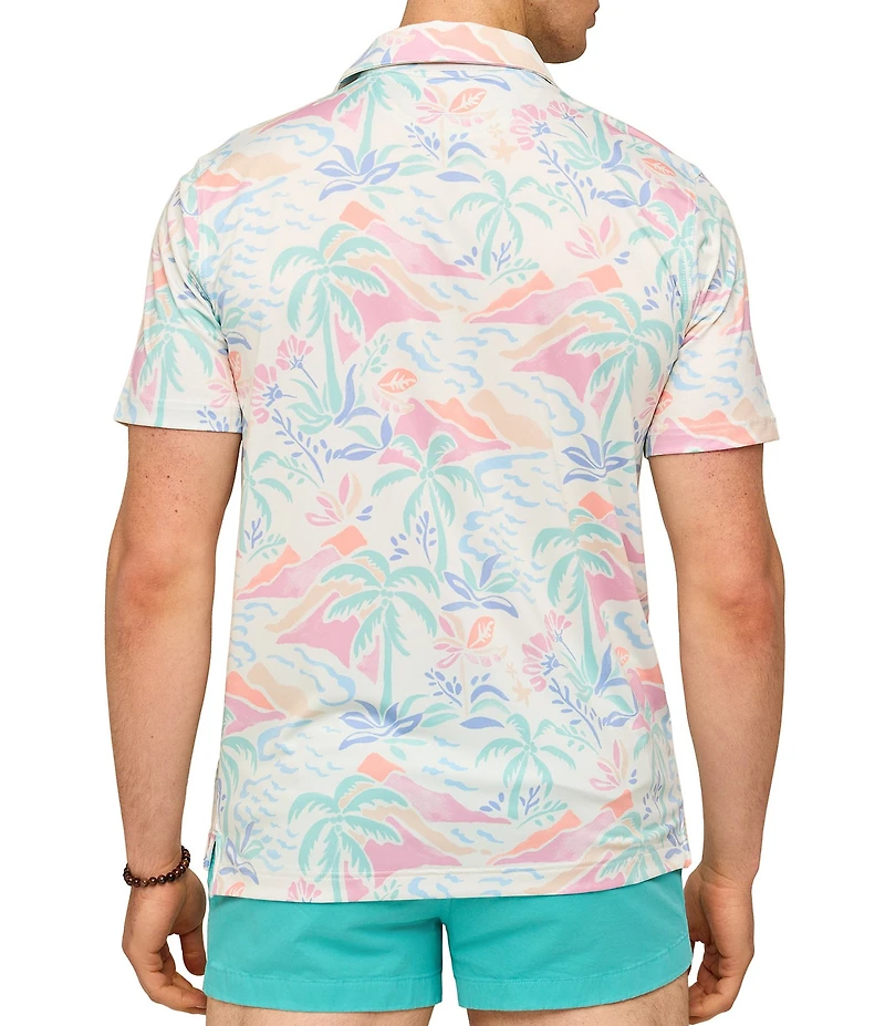 Chubbies Washed Ashore Performance Short Sleeve Polo