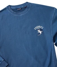 Chubbies Water's Fine Relaxed Fit Long Sleeve Crew Neck Sweatshirt