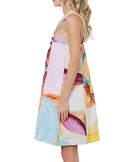 CIEBON Arya V-Neck Sleeveless A-Line Mini Dress