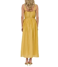 CIEBON Claudia Square Neck Sleeveless A-Line Maxi Dress