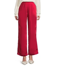 CIEBON Heryn High Waist Wide Leg Satin Pants