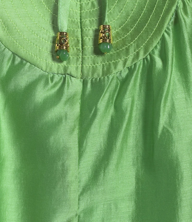 CIEBON Petite Size Georgina Split V-Neck Long Sleeve Tencel Voile Top