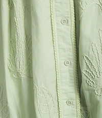 CIEBON Petite Size Kahlo Embroidered Halter Neck Sleeveless A-Line Poplin Maxi Dress