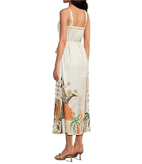 CIEBON Petite Size Pricella Halter Neck Sleeveless Satin Midi Dress