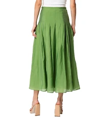 CIEBON Pheona High Waisted Pleated Coordinating Midi Skirt