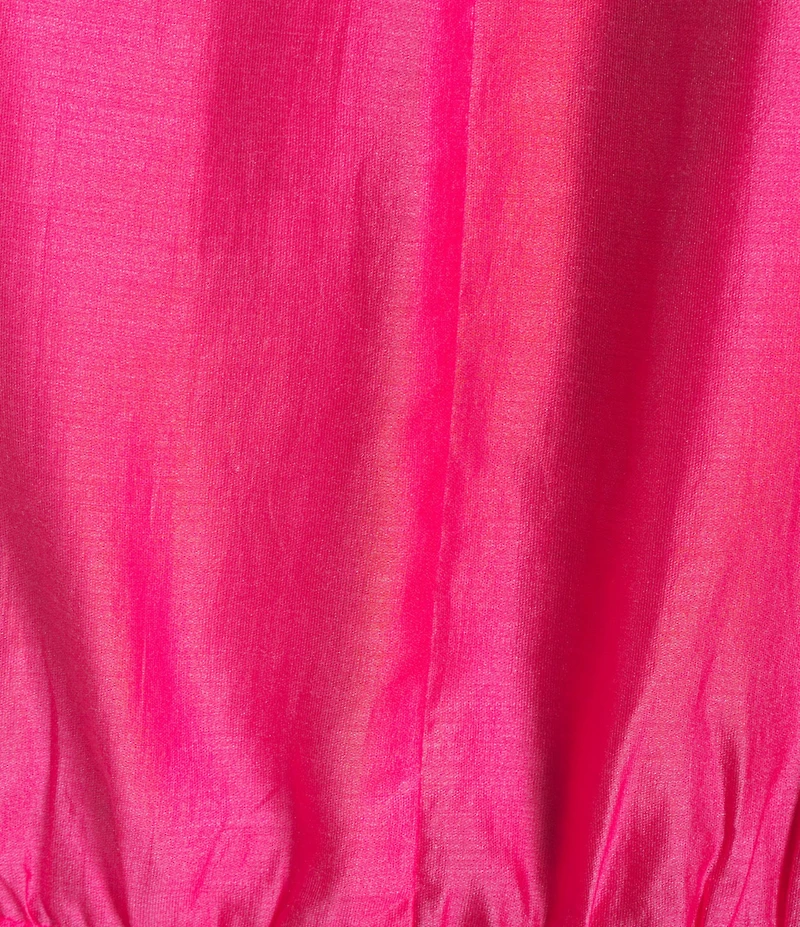 CIEBON Plus Clarisa V-Neck Half Sleeve Tie Front Coordinating Cropped Blouse