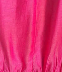 CIEBON Plus Clarisa V-Neck Half Sleeve Tie Front Coordinating Cropped Blouse