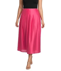 CIEBON Plus Pheona Pleated High-Rise A-Line Coordinating Midi Skirt