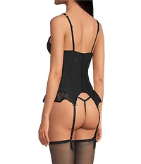 Cinema Etoile Molded Strappy Cup Lace & Garter Bustier