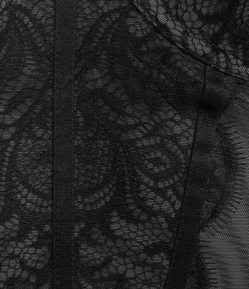 Cinema Etoile Molded Strappy Cup Lace & Garter Bustier