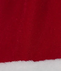 Cinema Etoile Padded Cup Velvet and Sherpa Santa Baby Bustier and Skirt Set