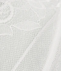 Cinema Etoile Plus Size Solid Chiffon & Lace Open Side Babydoll