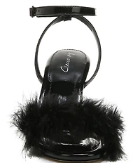 Circus NY by Sam Edelman Brenna Ostrich Feather Ankle Strap Dress Sandals
