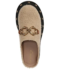 Circus NY by Sam Edelman Annie Sherpa Chain Bit Platform Clogs