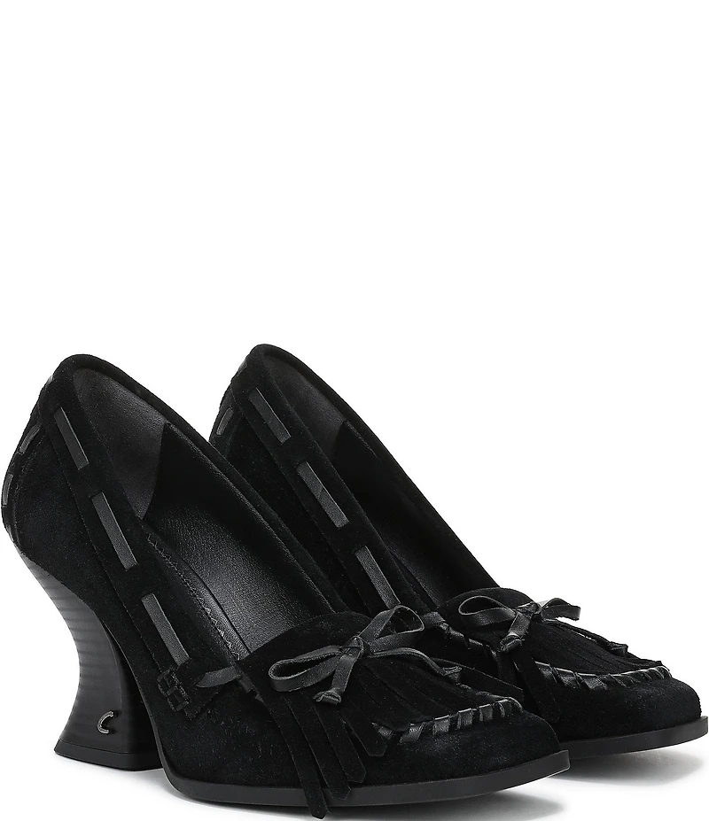 Circus NY by Sam Edelman Ainsley Suede Kiltie Bow Loafer Pumps