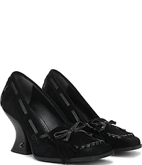 Circus NY by Sam Edelman Ainsley Suede Kiltie Bow Loafer Pumps