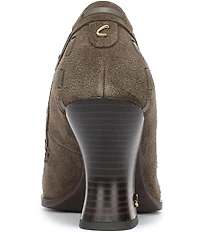 Circus NY by Sam Edelman Ainsley Suede Kiltie Bow Loafer Pumps