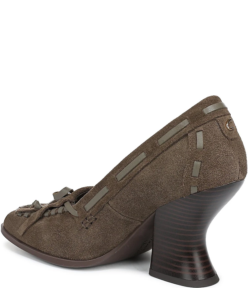 Circus NY by Sam Edelman Ainsley Suede Kiltie Bow Loafer Pumps