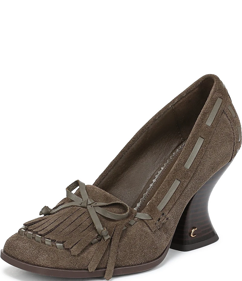Circus NY by Sam Edelman Ainsley Suede Kiltie Bow Loafer Pumps