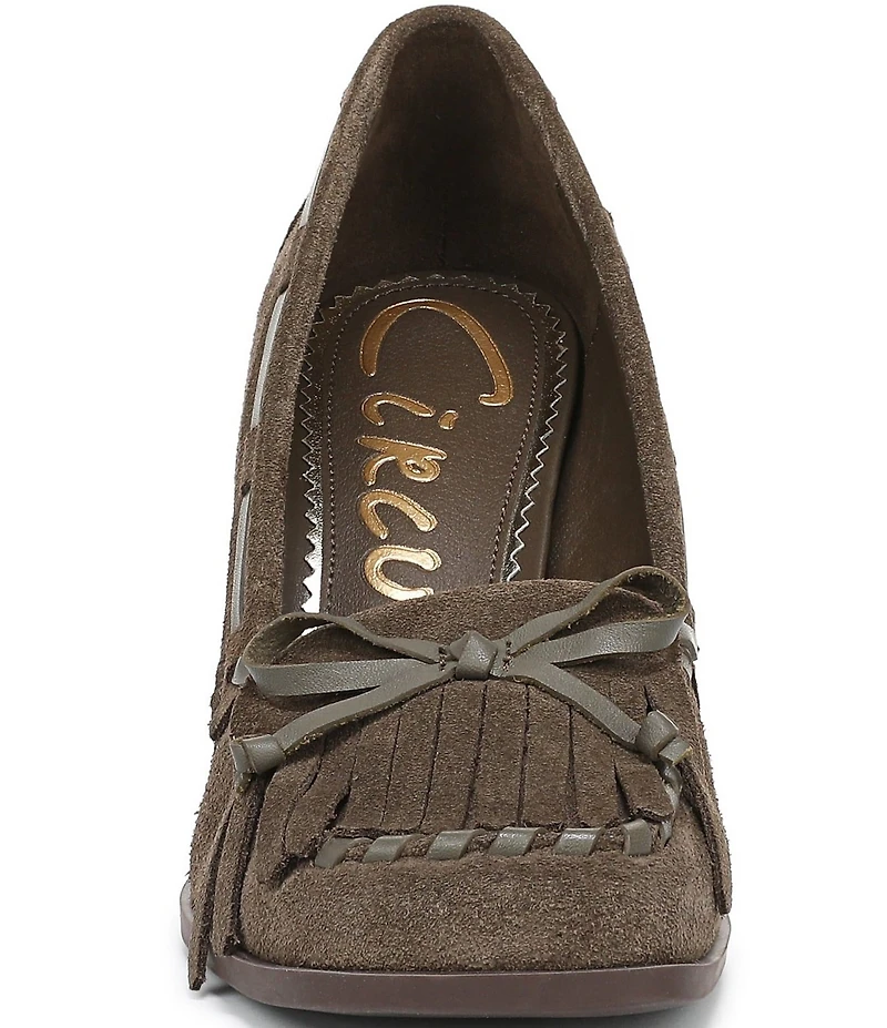 Circus NY by Sam Edelman Ainsley Suede Kiltie Bow Loafer Pumps