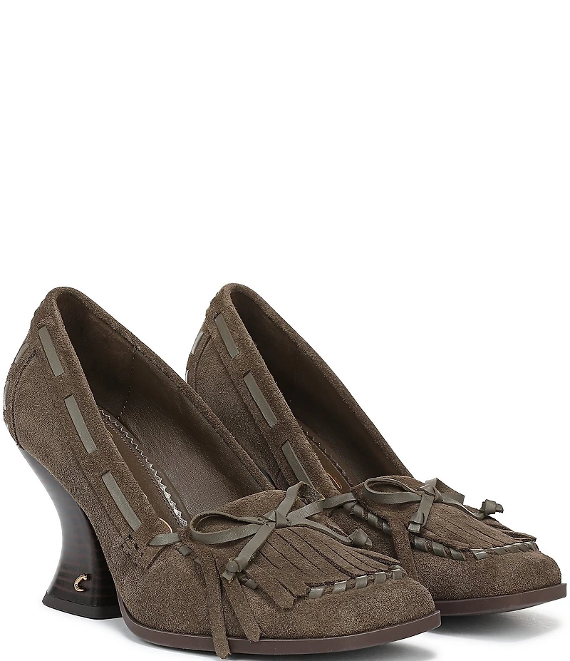 Circus NY by Sam Edelman Ainsley Suede Kiltie Bow Loafer Pumps