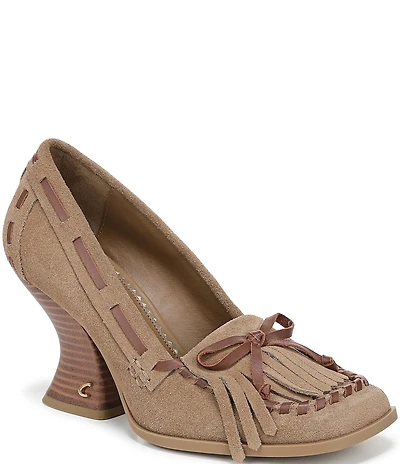 Circus NY by Sam Edelman Ainsley Suede Kiltie Bow Loafer Pumps