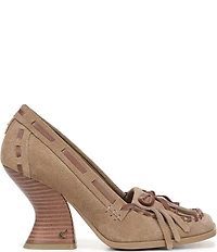 Circus NY by Sam Edelman Ainsley Suede Kiltie Bow Loafer Pumps