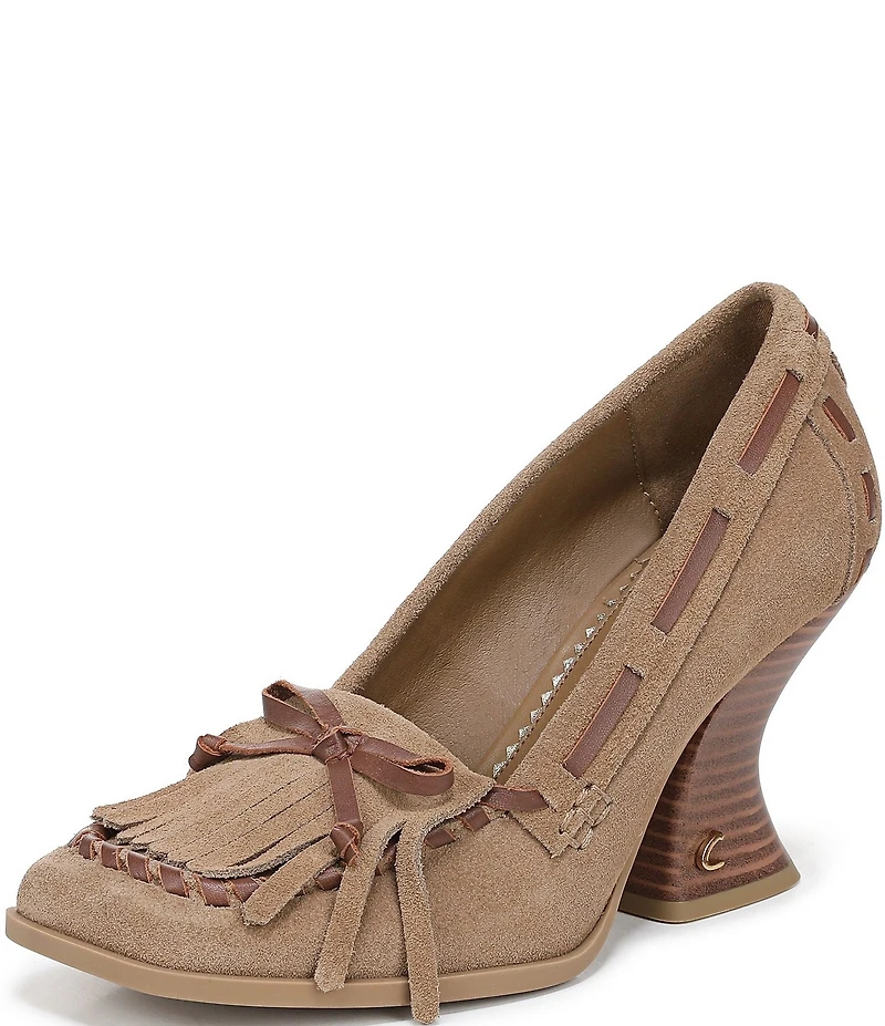 Circus NY by Sam Edelman Ainsley Suede Kiltie Bow Loafer Pumps