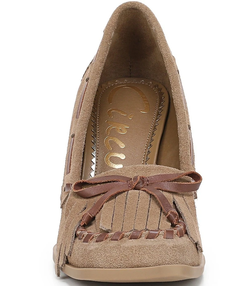 Circus NY by Sam Edelman Ainsley Suede Kiltie Bow Loafer Pumps