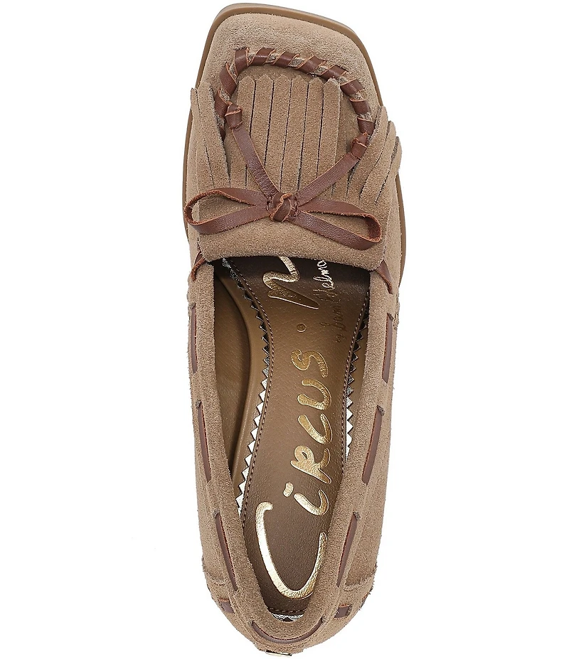 Circus NY by Sam Edelman Ainsley Suede Kiltie Bow Loafer Pumps