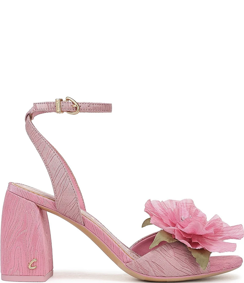 Circus NY by Sam Edelman Aria Flower Embellished Ankle Strap Dress Sandals