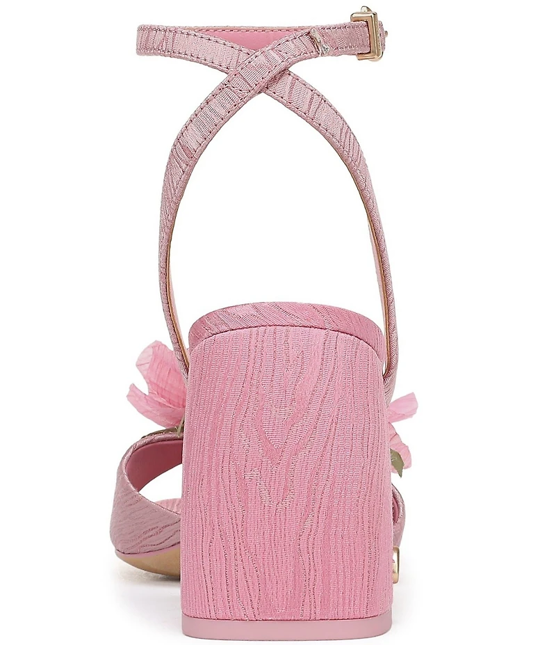 Circus NY by Sam Edelman Aria Flower Embellished Ankle Strap Dress Sandals