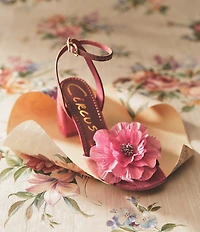 Circus NY by Sam Edelman Aria Flower Embellished Ankle Strap Dress Sandals