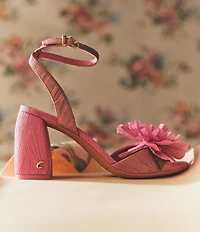 Circus NY by Sam Edelman Aria Flower Embellished Ankle Strap Dress Sandals