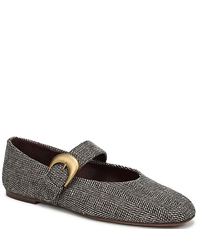 Circus NY by Sam Edelman Bella Herringbone Mary Jane Ballerina Flats