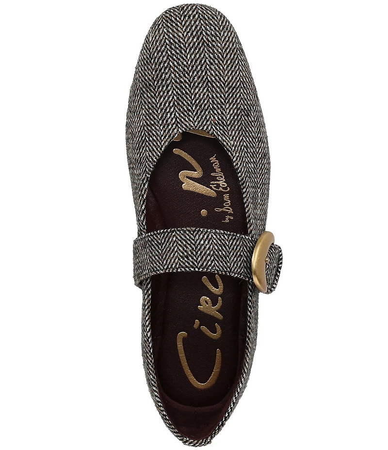 Circus NY by Sam Edelman Bella Herringbone Mary Jane Ballerina Flats