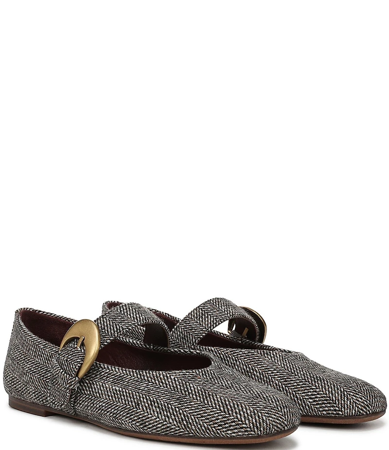 Circus NY by Sam Edelman Bella Herringbone Mary Jane Ballerina Flats