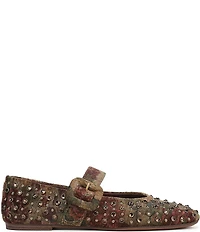 Circus NY by Sam Edelman Blaire Floral Jewel Studded Mary Jane Flats