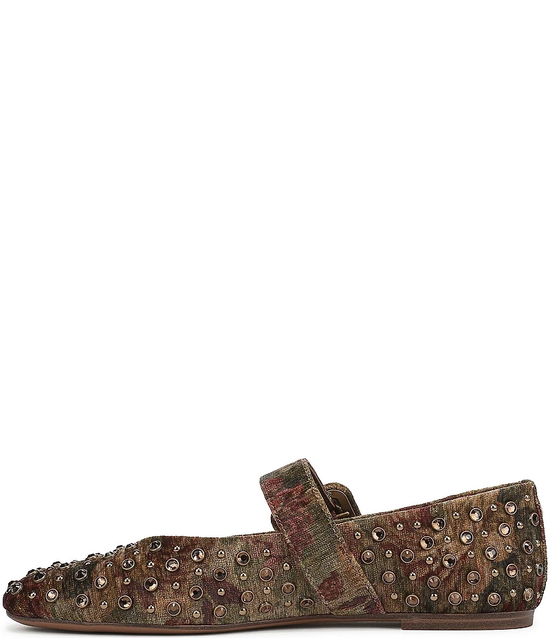 Circus NY by Sam Edelman Blaire Floral Jewel Studded Mary Jane Flats