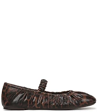 Circus NY by Sam Edelman Blythe Ruched Leopard Print Mary Jane Ballet Flats